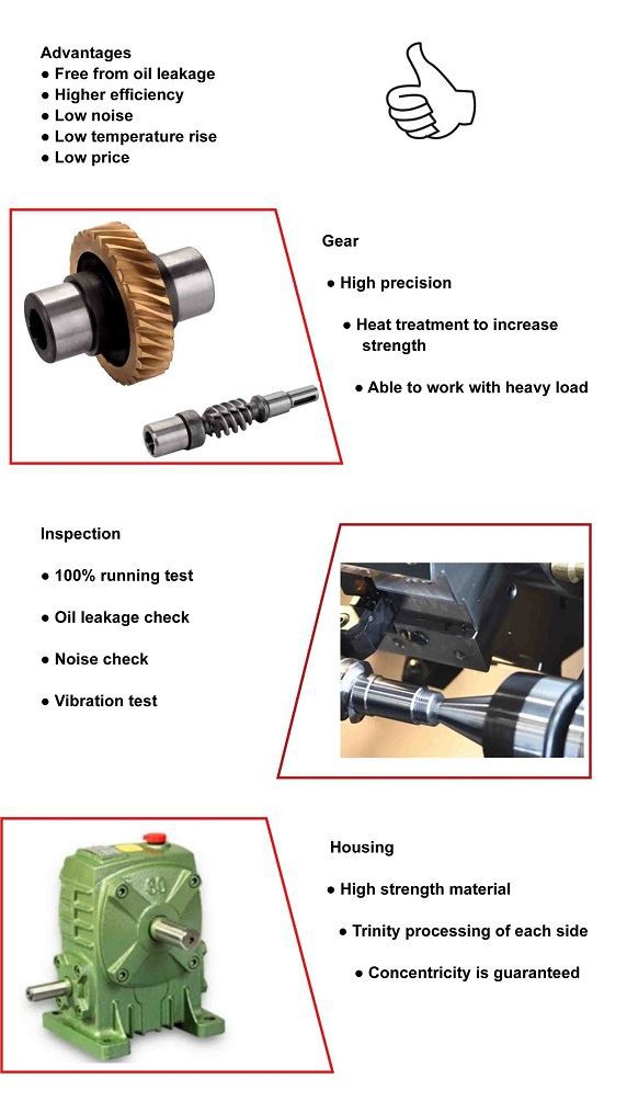 worm gearbox advantages